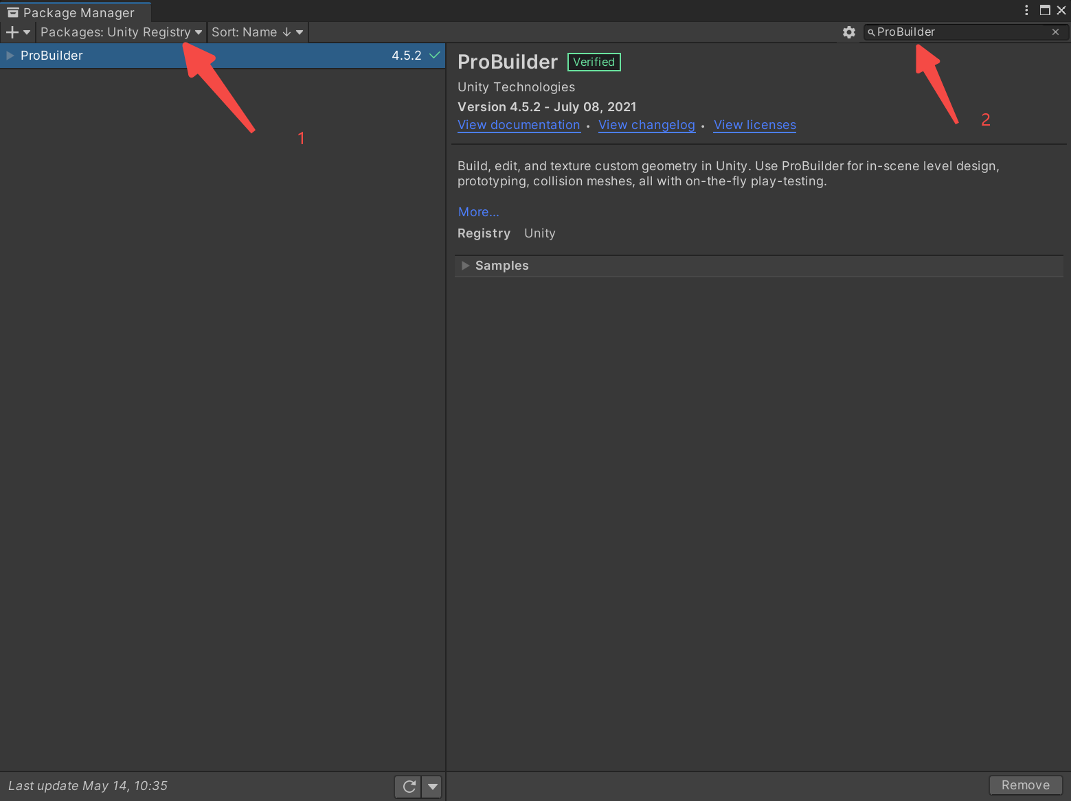 Unity Package Manager Probuild 如何安装ProBuilder和ProGrids-Unity爱好者